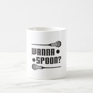 Lacrosse Player Lax Wanna Spoon Funny Gift Idee Kaffeetasse