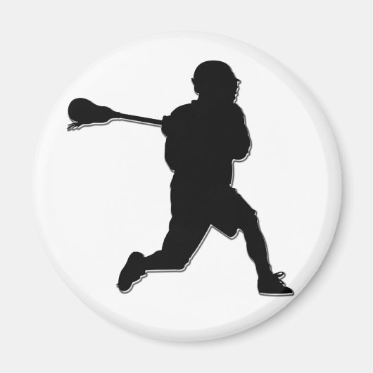 Lacrosse Player Magnet (Vorne)