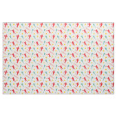 Lacrosse Player-Muster für rote und grüne männlich Stoff (Fat Quarter (45,7 x 55,9 cm))