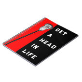 Lacrosse Player Notizblock (Linke Seite)