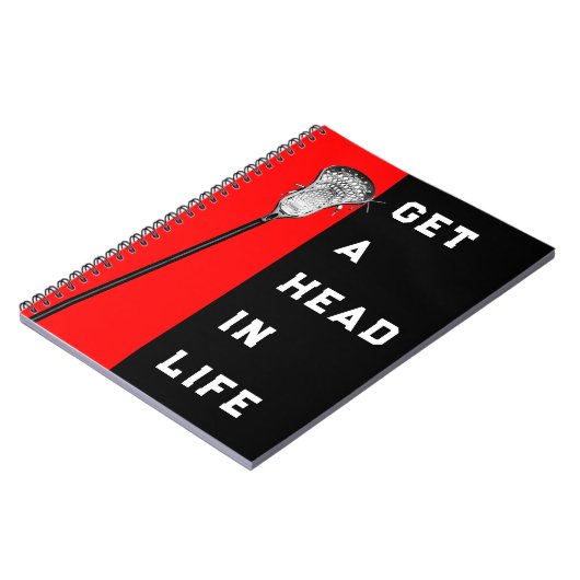 Lacrosse Player Notizblock (Linke Seite)