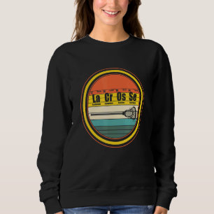 Lacrosse Player Periodic Table Element Chemical Ch Sweatshirt