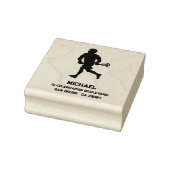 Lacrosse Player Personalisiert Gummistempel (Stempel)