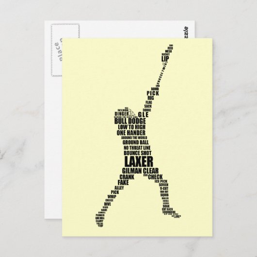 Lacrosse Player Postkarten (Vorne/Hinten)