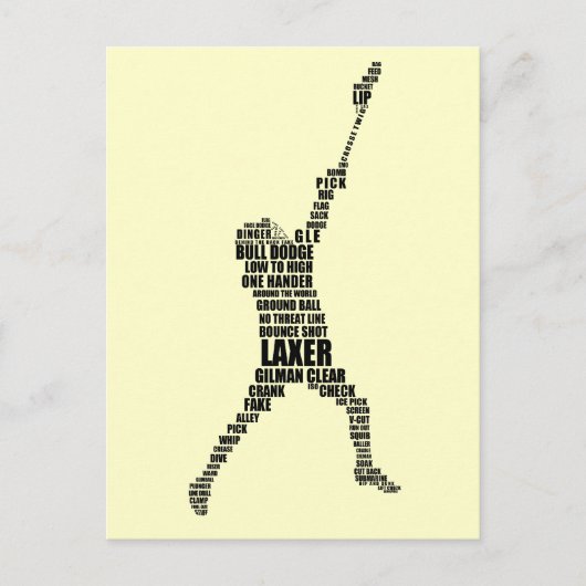 Lacrosse Player Postkarten (Vorderseite)