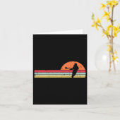 Lacrosse Player Silhouette Sunset Retro Lax Men Wo Karte (Gelbe Blume)