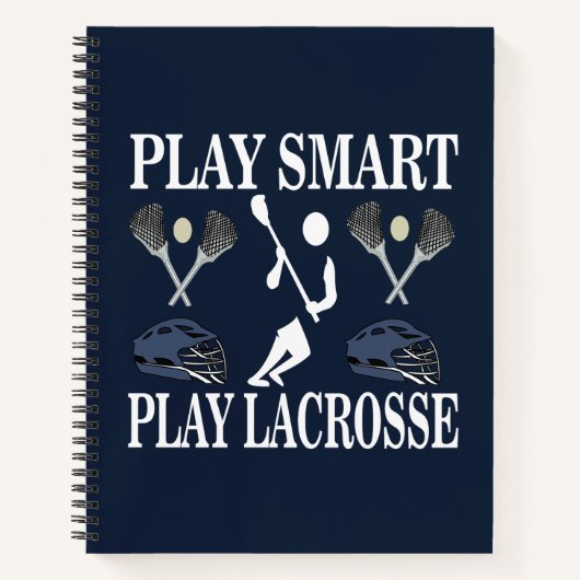 Lacrosse Player Sports Notizblock (Vorderseite)