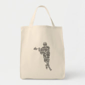 Lacrosse Player Tote Bag Tragetasche (Vorne)