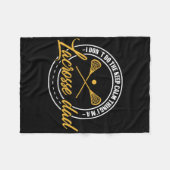 Lacrosse Player und Coach Vater Retro Lax Lover Pa Fleecedecke (Vorderseite (Horizontal))