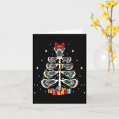 Lacrosse Player Xmas Geschenk Lacrosse Weihnachtsb Karte (Gelbe Blume)