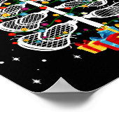 Lacrosse Player Xmas Gift Lacrosse Christmas Tree Poster (Ecke)