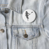 Lacrosse Player Youth Kids Men Boys Button (Beispiel)