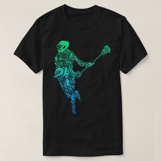 Lacrosse Player Youth Men Boys Kinder T-Shirt (Design vorne)