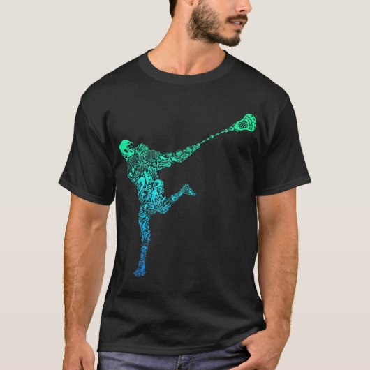 Lacrosse Player Youth Men Kids Boys T-Shirt (Vorderseite)