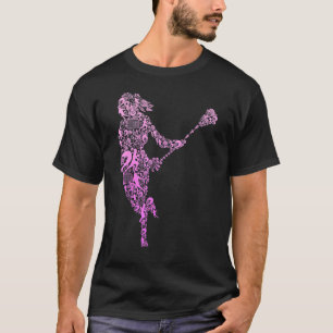 Lacrosse Player Youth Women Girls Kinder T-Shirt