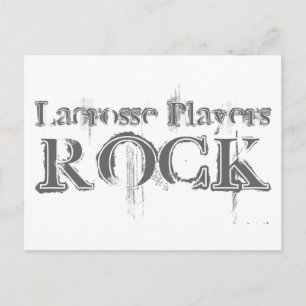 Lacrosse Players Rock Postkarte
