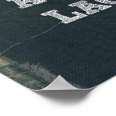 Lacrosse Poster mit Attitude and Goals! (Ecke)