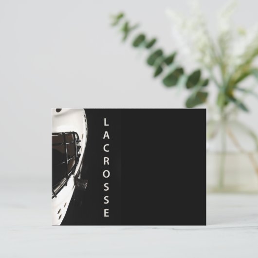 Lacrosse Postkarte (Stehend Vorderseite)
