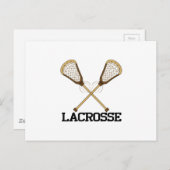 Lacrosse Postkarte (Vorne/Hinten)
