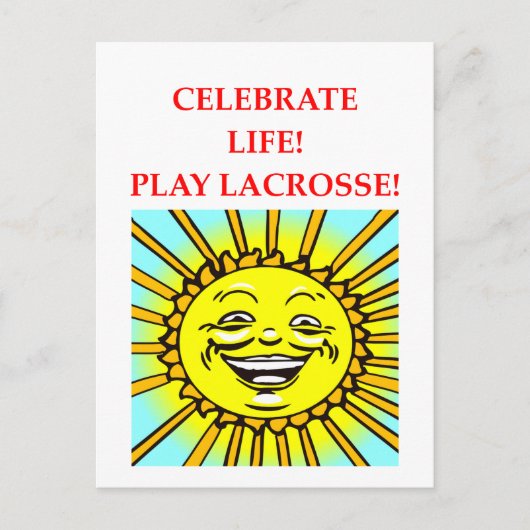 LACROSSE POSTKARTE (Vorderseite)