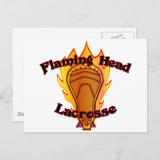Lacrosse Postkarte (Vorne/Hinten)
