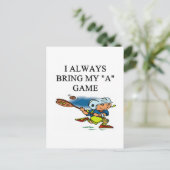 Lacrosse Postkarte (Stehend Vorderseite)