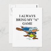 Lacrosse Postkarte (Vorne/Hinten)