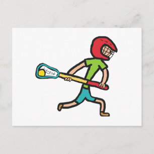 Lacrosse Postkarte