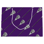 Lacrosse Purple Große Geschenktüte (Vorderseite)