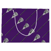 Lacrosse Purple Große Geschenktüte (Rückseite)