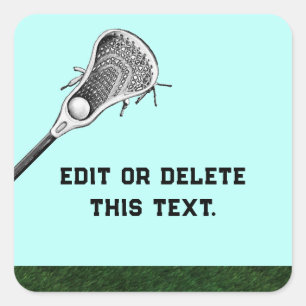 Lacrosse Quadratischer Aufkleber