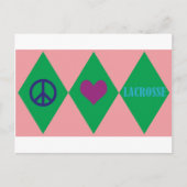 Lacrosse-Raute Postkarte (Vorderseite)