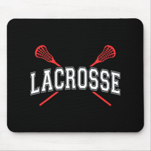 Lacrosse Red Crossed Sticks für Jugendliche oder E Mousepad