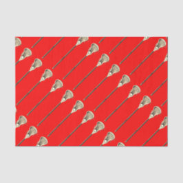 Lacrosse Red Sports Tissue Paper Seidenpapier
