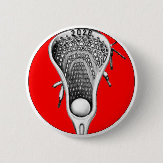 Lacrosse Red Team Gifts Button