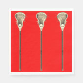 Lacrosse Red Team Napkins Serviette (Vorderseite)