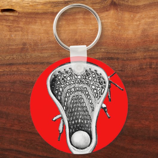 Lacrosse Red Team Schlüsselanhänger (Vorderseite)