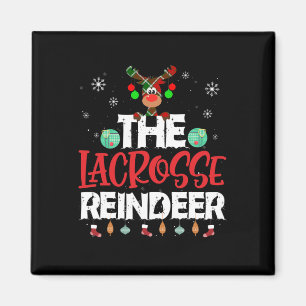 Lacrosse Rentier Christmas Pajama Family Matc Magnet