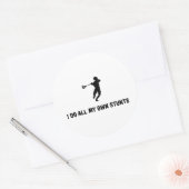 Lacrosse Runder Aufkleber (Umschlag)