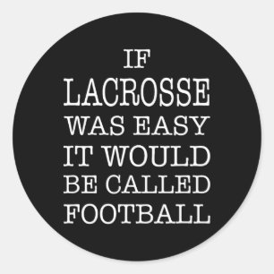 Lacrosse Runder Aufkleber