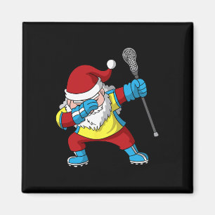 Lacrosse Santa Claus Lax Weihnachtsbummeln Männer Magnet