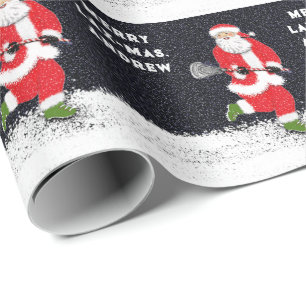 Lacrosse Santa Geschenkpapier