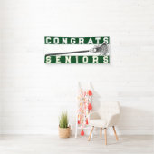 Lacrosse Senior Class Green Banner (Insitu)