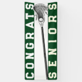 Lacrosse Senior Class Green Banner (Vertikal)