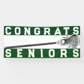 Lacrosse Senior Class Green Banner (Horizontal)