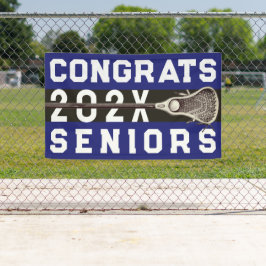 Lacrosse Senior Night Blue Banner