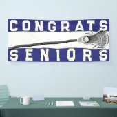 Lacrosse Senior Night Blue Banner (Messe)
