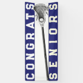 Lacrosse Senior Night Blue Banner (Vertikal)