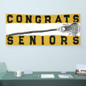 Lacrosse Senior Night Gold Banner (Messe)