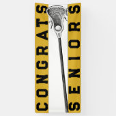 Lacrosse Senior Night Gold Banner (Vertikal)
